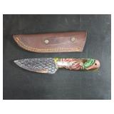 A Pair of Contemporary Fixed-Blade Knife and Fitte