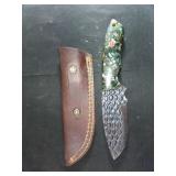 A Custom Fixed-Blade Knife and Leather Sheath