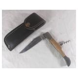 Folding Utility Pocket Knife and Sheath