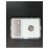 US 1951 Dime, Silver, KM-192, NGC MS 66 FT