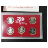 US 2002 Silver Proof Set, Collection of 10 Coins,