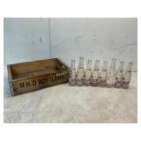 Pepsi-Cola Bottles with R.K.O. Bottlers Crate