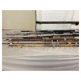15 Assorted Fishing Rods