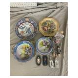Decorative Plates and Figurines Assortment