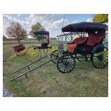 Restored steel frame English carriage