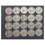 20 Washington Quarters - 1950’s