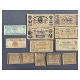 Nice Collection of Old State Bills (copies) + Iraq 1,000 Dinars + Bahamas $1