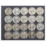 20 Washington Quarters - 1930’s