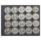 20 Washington Quarters - 1940’s
