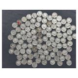 100 Mercury Dimes - 1940’s