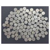 100 Silver Roosevelt Dimes - 1946-1964