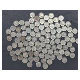 100 Silver Roosevelt Dimes - 1946-1964