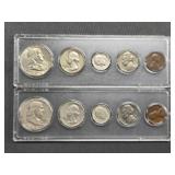 22. (2) 1961-P mint sets (uncirculated)