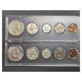 23. 1962-P & 1963-P mint sets (uncirculated)