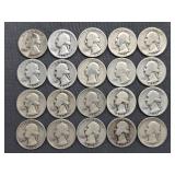 40. 20 Washington Quarters - 1930’s