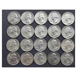 50. 20 Washington Quarters - 1960-1964