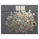 Over $17 in common Canadian coinage - many coins 40-50 years old