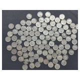 100 Silver Roosevelt Dimes - 1946-1964