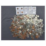 Over $70 in common coinage - many coins 40-50 years old