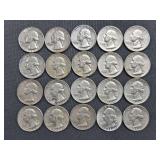 20 Washington Quarters - 1960-1964