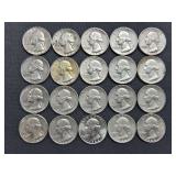 20 Washington Quarters - 1960-1964