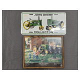 John Deere license plate & picture