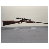 Page-Lewis Arms Mod. B Sharpshooter .17 HMR falling block w/Weaver scope #6141