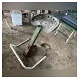 John Deere Styled Tractor Seat, Base and Foot Plate