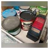 Assorted Oil and Grease Containers