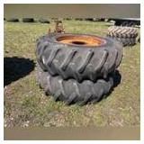 (2) Firestone 20.8-38 Rear Tires and Wheels
