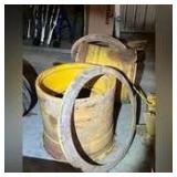 Matching 25” rims for John Deere Industrial earth mover