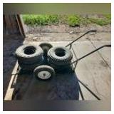 Lawn cart and 4 tires 6.00-9