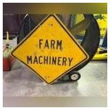Farm Machinery Road Sign