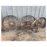 (4) Steel Wheels and Cultivator