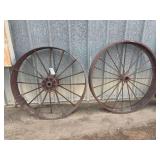 (2) Steel Wheels