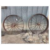 (2) Steel Wheels