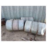 (4) Steel Barrels