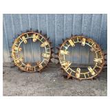 (2) Skeleton Steel Wheels