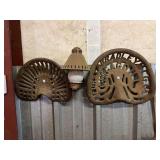 (2) Cast Iron Seats