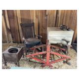 Chair, Steamer, Sad Irons and more