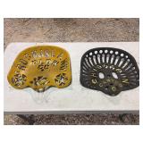 (2) Cast Iron Seats