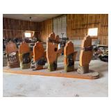 Display of Corn Husk Shuckers