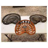 (3) Cast Iron Seats