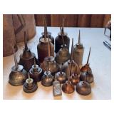 Large Lot of Oil Cans