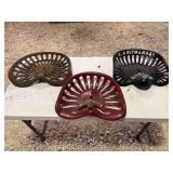 (3) Cast Iron Seats