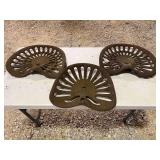 (3) Cast Iron Seats