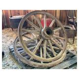 Group of Wooden Wheels