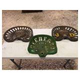 (3) Cast Iron Seats