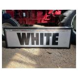 White Lighted Double Sided Bubble Sign