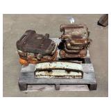 Full Set of Minneapolis Moline Suitcase Weights with Bracket
